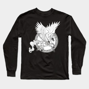 Greek Pegasus (white, no background varient) Long Sleeve T-Shirt